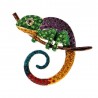 Crystal chameleon / lizard - elegant broochBrooches