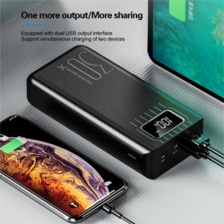 Portable power bank - external battery - charger - 2 USB - LED - 30000mAhPower Banks