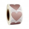 Heart shaped labels - scratch stickers - 2.5cm - 300 piecesDecoration