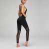 Sport mesh bodysuit - with spaghetti straps - for gym / yoga / fitnessFitness