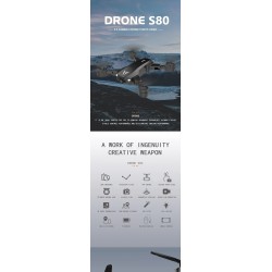 S80 - WiFi - FPV - 4K Dual Camera - Foldable - RC Quadcopter - RTFDrones
