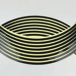 Car wheel reflective strips - stickers - 16 piecesStickers