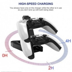 PS5 controller charger - charging dock - dual handle - wireless - USB - LEDAccessories