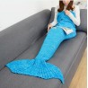 Knitted crochet blanket - with mermaid tail - unisexBlankets