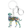 Great dane - enamel dog - metal keychainKeyrings