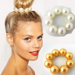 Pearl hair band - elastic tie - hair decorationHair clips