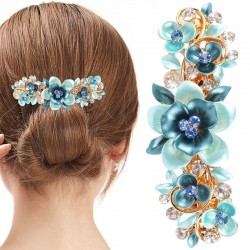 Crystal hair clip with butterflies / flowersHair clips
