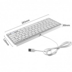 Computer keyboard - USB - ergonomic design - for Apple / Windows / PC / MacKeyboards
