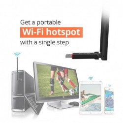 Tenda U6 - wireless network adapter - portable Wi-Fi Hotspot - 300mbps - station / softAP modeNetwork