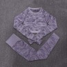 Camouflage fitness set - seamless - long sleeve shirt / leggingsFitness