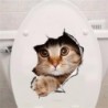 3D cat - wall / toilet sticker - vinylWall stickers