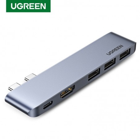 UGREEN - USB C HUB dual type-C to multi USB 3.0 4K HDMI - adapter Thunderbolt 3 - for MacBook Pro AirHubs