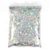 Nail art glitter - mixed hexagon shape / sequins / flakes / slices - 50gNail polish