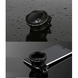 Phone camera lens - 0.45X wide angle / 10X macro - clip-on - kitLenses
