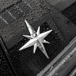 3D star - car / motorcycle sticker - metal emblemStickers