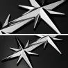 3D star - car / motorcycle sticker - metal emblemStickers