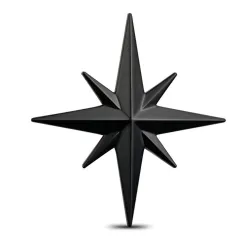 3D star - car / motorcycle sticker - metal emblemStickers