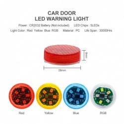 Car door LED warning light - wireless magnetic induction - 2 piecesLights & lighting