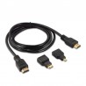 HDMI to mini - micro HDMI cable set 1.5mCables