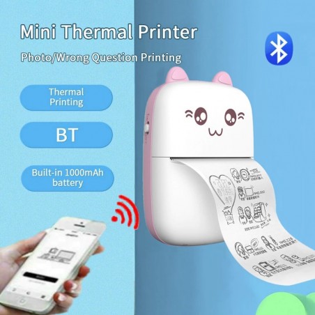 Portable pocket mini printer - thermal - Bluetooth - for pictures / labels - Android / iOSPrinters