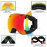 Ski goggles - interchangeable lens - double layer - anti-fog - snowboard sunglasses - UV 400Eyewear
