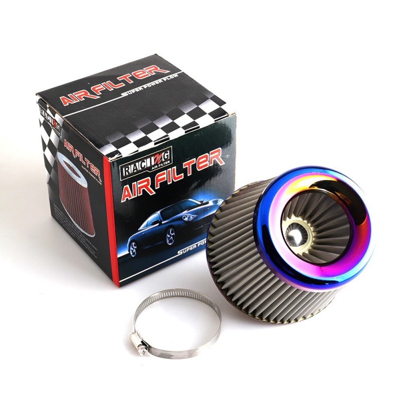 Cold air intake filter - high flow - for racing cars - 3" - 76mmAir filters