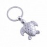 Fashionable metal keychain with turtleKeyrings