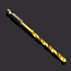 Steel drill bits - HSS titanium coated - 1/4 inch hex shank - high speed - 1.5-6.5mm - 13 piecesBits & drills
