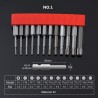 Magnetic alloy drill bits - hex - for electric screwdriver - 1/4" - 50mm / 75mm / 100mm - set - 12 piecesBits & drills