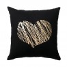 Decorative cushion cover - black / golden leaves - 45 * 45cmCushion covers