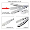 Manual shaving straight razor - folding knife - stainless steelShaving