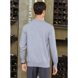 Men's POLO pullover - t-shirt with buttons - cashmereHoodies & Sweatshirt