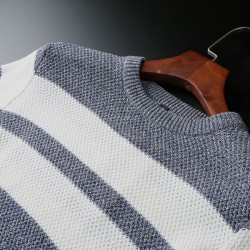 Classic knitted sweater with stripes - cashmere / cottonHoodies & Sweatshirt