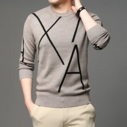Elegant knitted sweater - big letter printHoodies & Sweatshirt