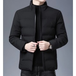 Warm winter jacket - quilted thick windbreakerJackets