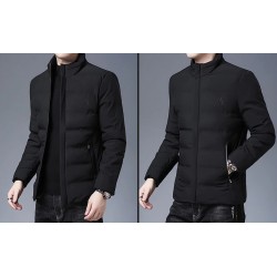 Warm winter jacket - quilted thick windbreakerJackets