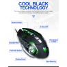 Professional optical gaming mouse - 6 buttons - wired - 3200DPI - LED - silentMouses