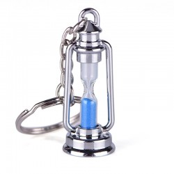 Metal lamp - hourglass - keychain for couples - 2 piecesKeyrings