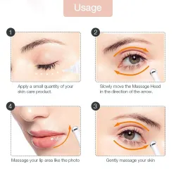 2 in 1 - electric face / eyes massager - vibration pen - anti wrinkle / rejuvenatingSkin
