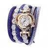 Luxurious multilayer crystal bracelet - with a watchBracelets