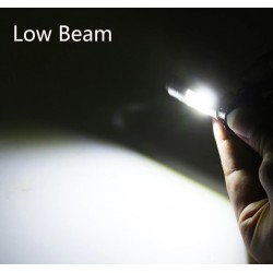 LED motorcycle / car bulb - white Hi/Lo Beam - 12V - 12W - 1200Lm - BA20DLED
