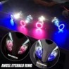 Motorcycle / car light bulb - LED - DRL - Angel Eye - blue / pink - H4 - BA20DDaytime Running Lights (DRL)