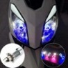 Motorcycle / car light bulb - LED - DRL - Angel Eye - blue / pink - H4 - BA20DDaytime Running Lights (DRL)
