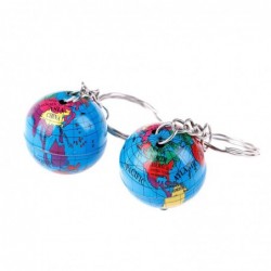 Trendy keychain with world map globeKeyrings