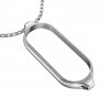 Double hole pendant - with necklace - stainless steel - for Xiaomi Mi Band 5Necklaces