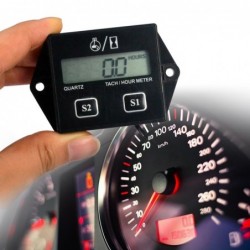 Digital engine tachometer - hour meter gauge - RPM - LCD - for motorcycles / cars / boatsDiagnosis