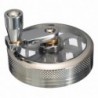 Grinder for herbs / tobacco / spices - 4 layers - with hand crank - aluminumMills - Grinders