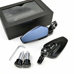 Motorcycle rearview mirrors - for handlebar ends - universal - aluminum - 7/8" - 22mmMirrors