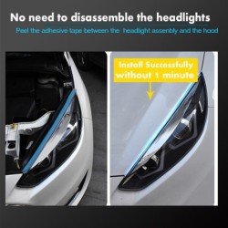 Car LED strip - DRL - turn signal light - flexible - waterproof - 12V - 2 piecesTuning