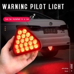 Car warning light - triangle - LED - brake / rear fog light - 12VLights & lighting